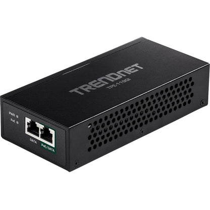 TRENDnet Gigabit PoE++ Injector, Convert A Non-PoE Port to A PoE++ Gigabit Port, PoE (15.4W), PoE+ (30W), Or PoE++ (95W), Up to 100m (328 ft), Integrated Power Supply, Black, TPE-119GI