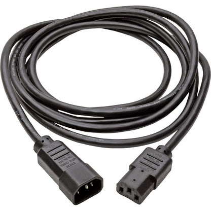 Tripp Lite 10ft Computer Power Cord Extension Cable C14 to C13 10A 18AWG 10'