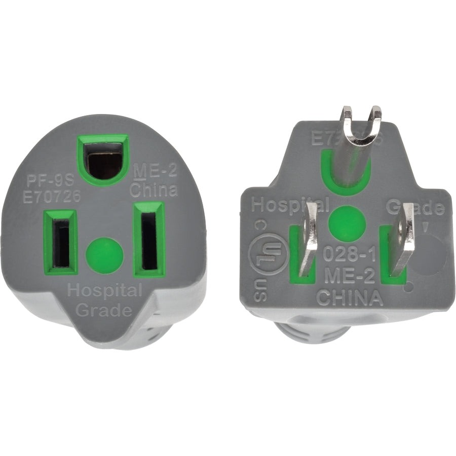 Tripp Lite 2ft Hospital Medical Power Extension Cord 5-15P 5-15R 13A Gray