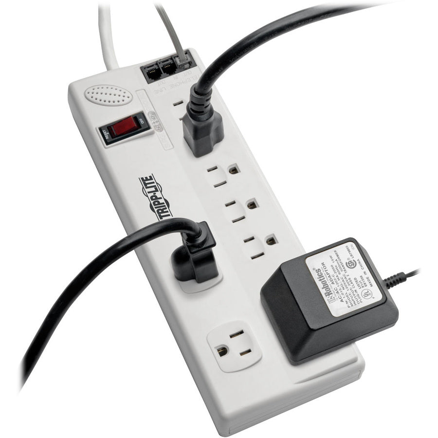 Tripp Lite Surge Protector Power Strip 120V 5-15R 8 Outlet RJ11 8' Cord 2160 J TAA GSA