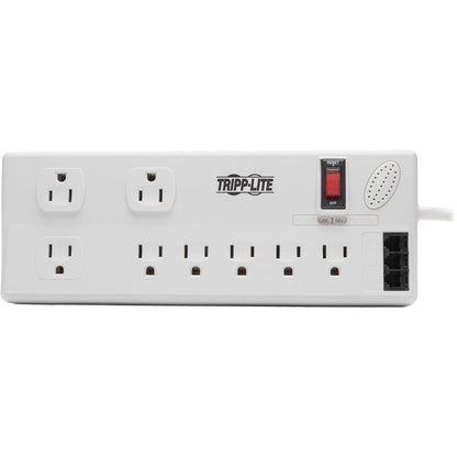 Tripp Lite Surge Protector Power Strip 120V 5-15R 8 Outlet RJ11 8' Cord 2160 J TAA GSA