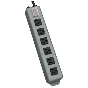 Tripp Lite Waber Power Strip 120V Right Angle 5-15R 6 Outlet Metal 15' Crd