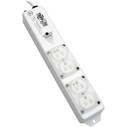 Tripp Lite Safe-IT Power Strip Hospital Medical Antimicrobial 120V 4 Outlet UL60601-1 UL60950-1 Metal