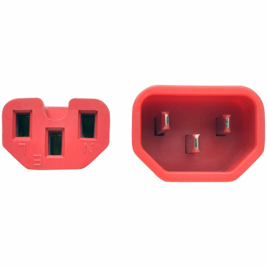 Tripp Lite 6ft Heavy Duty Power Extension Cord 15A 14 AWG C14 C15 Red 6'