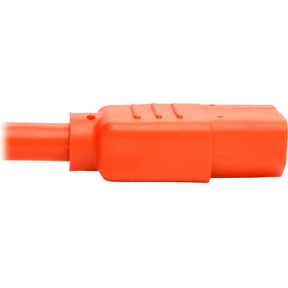 Tripp Lite 6ft Computer Power Extension Cord 10A 18 AWG C14 C13 Orange 6'