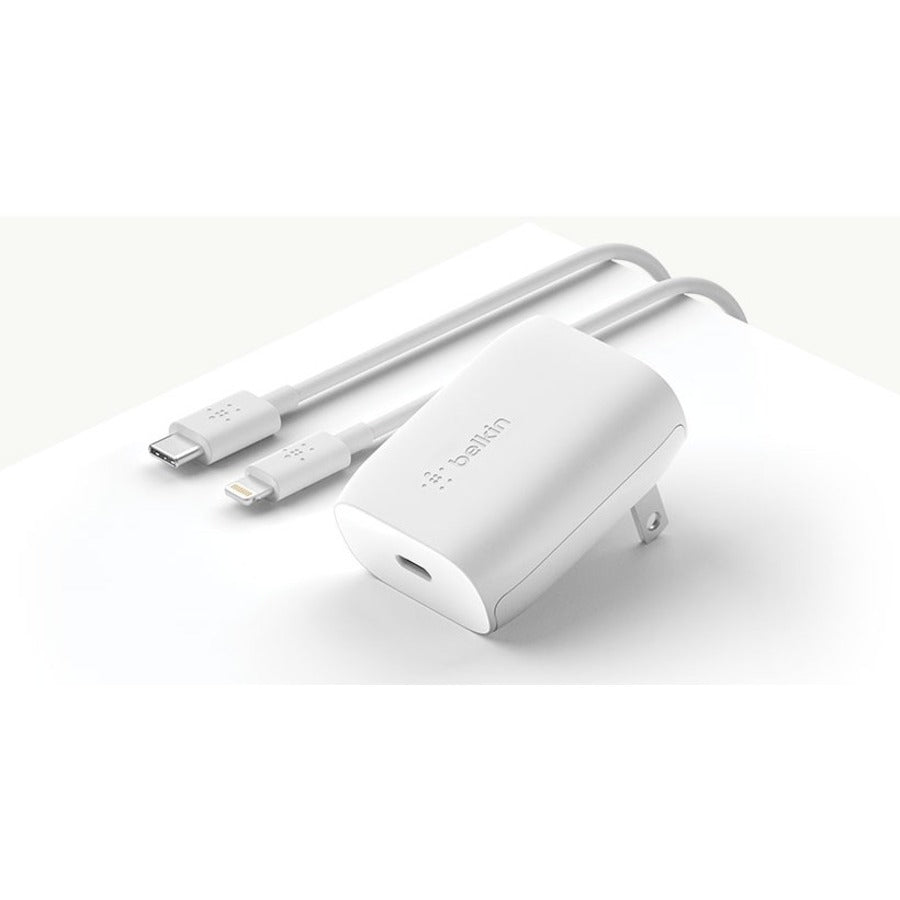 Belkin BOOST&uarr;CHARGE USB-C Wall Charger 18W + USB-C to Lightning Cable
