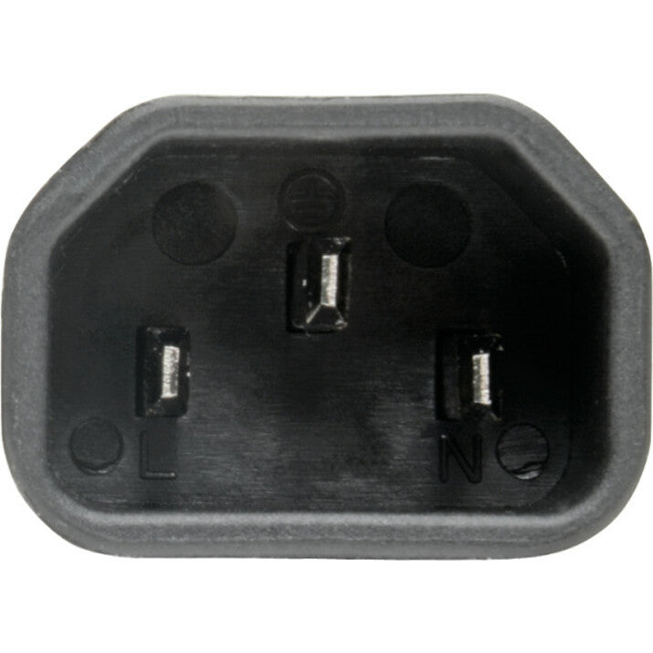 Tripp Lite IEC C14 to IEC C7 Power Cord Adapter - 10A, 250V, Black