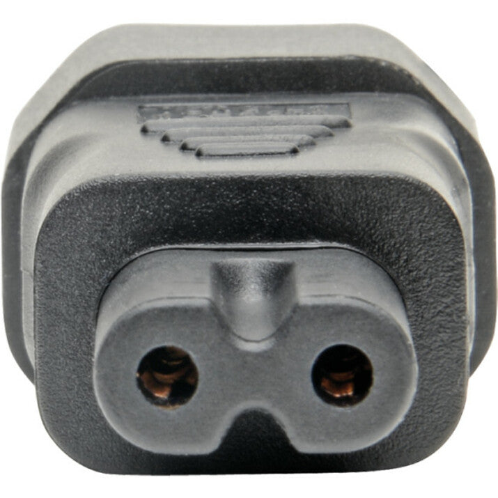 Tripp Lite IEC C14 to IEC C7 Power Cord Adapter - 10A, 250V, Black