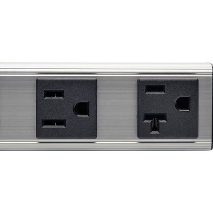Tripp Lite Power Strip 120V 2 5-15R; 2 5-20R 15' Cord 12 Inch Length Metal