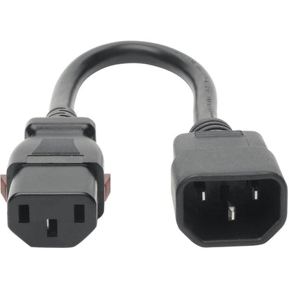 Tripp Lite Power Extension Cord Cable C14 to Locking C13 M/F 18 AWG 10A 1ft