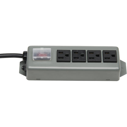 Tripp Lite Waber Industrial Power Strip 4 outlet 6' Cord Locking Switch Cover