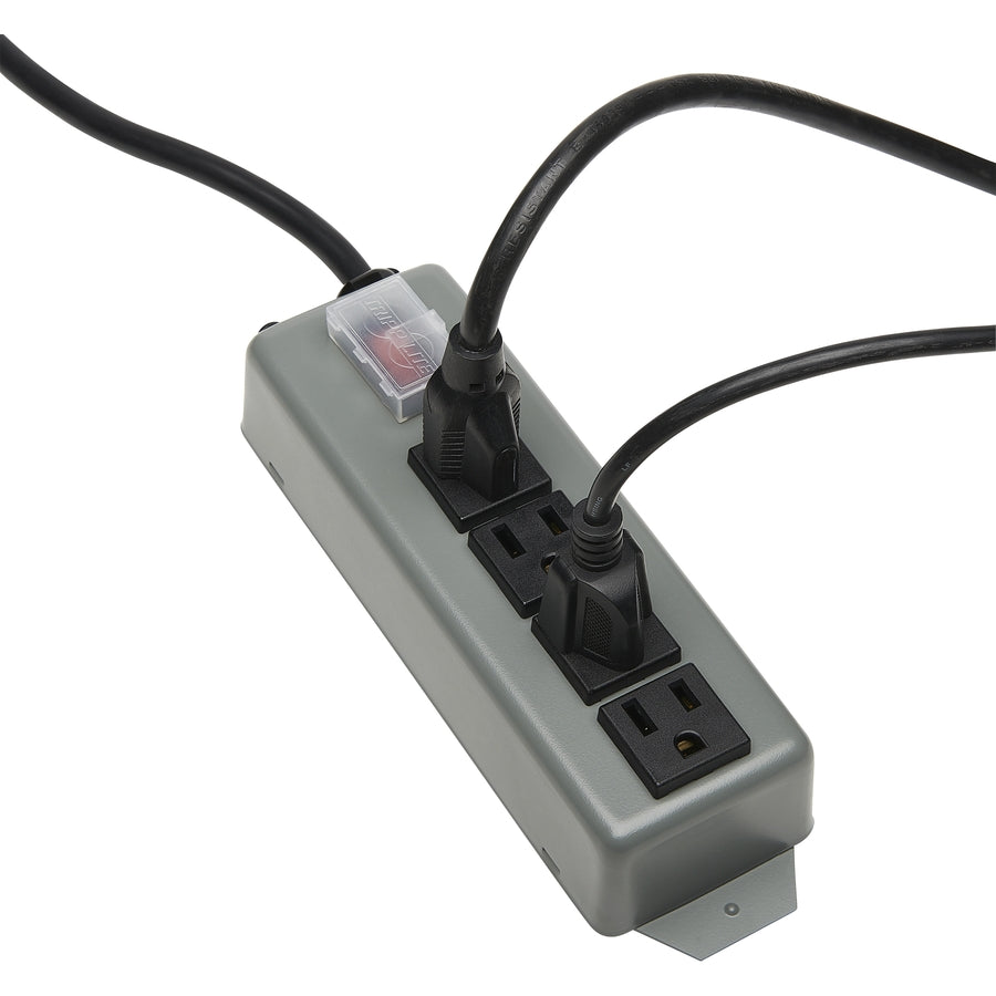 Tripp Lite Waber Industrial Power Strip 4 outlet 6' Cord Locking Switch Cover