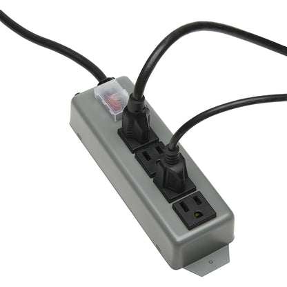Tripp Lite Waber Industrial Power Strip 4 outlet 6' Cord Locking Switch Cover