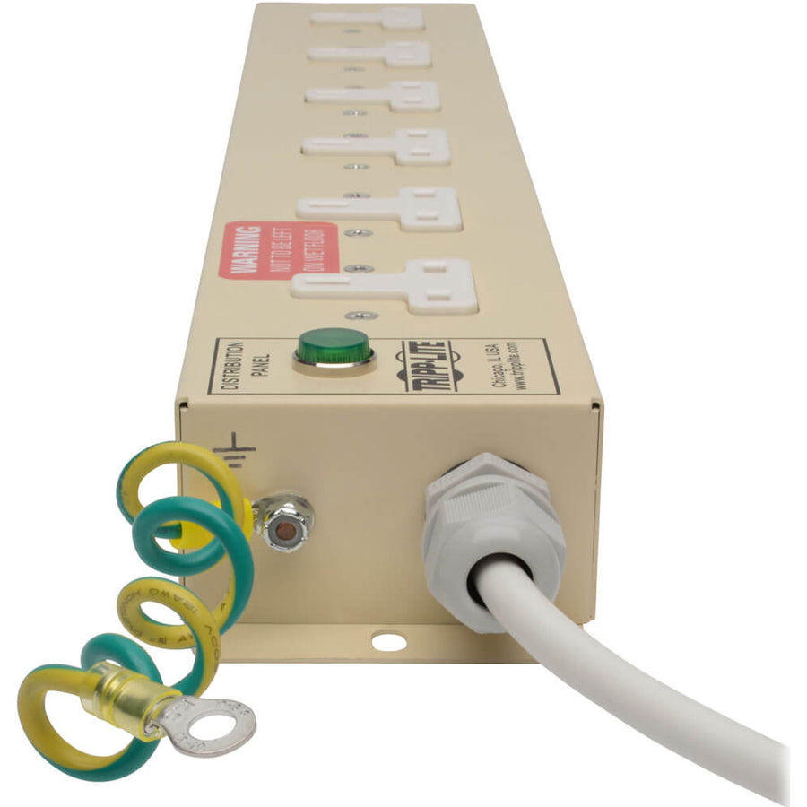 Tripp Lite Safe-IT UK BS-1363 Medical-Grade Power Strip with 6 UK Outlets, Antimicrobial 3m Cord