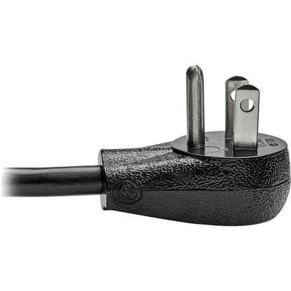 Tripp Lite Computer Power Cord Right-Angle 5-15P to C13 15A 125V 14AWG 3ft
