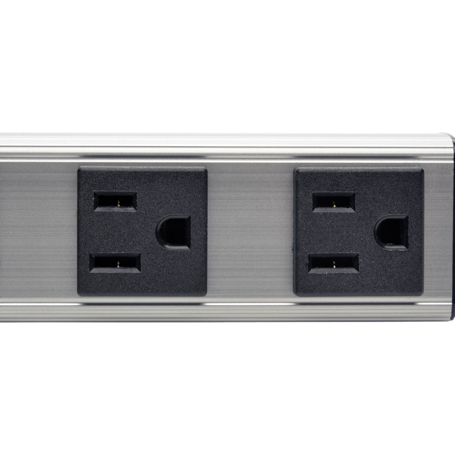 Tripp Lite Power Strip 120V 5-15R 4 Outlet 6' Cord 12 Inch Length Metal