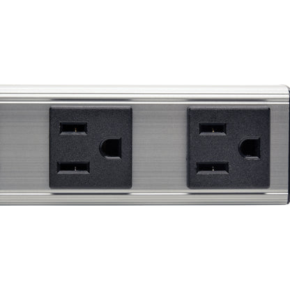 Tripp Lite Power Strip 120V 5-15R 4 Outlet 6' Cord 12 Inch Length Metal
