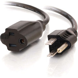 C2G 3ft Power Extension Cord - 18 AWG - NEMA 5-15P to NEMA 5-15R