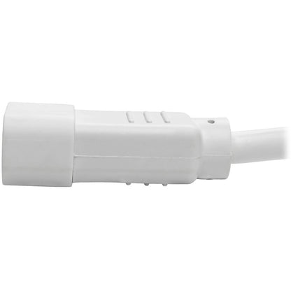 Tripp Lite 2ft Heavy Duty Power Extension Cord 15A 14 AWG C14 C13 White 2'