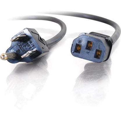 C2G 25ft Universal Power Cord - 18 AWG - NEMA 5-15P to IEC320C13