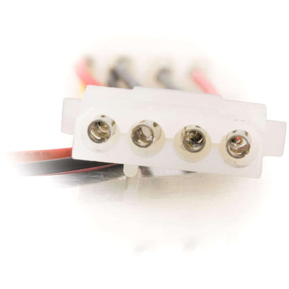 C2G 6in 3-pin Fan to 4-pin Pass-Through Power Adapter Cable