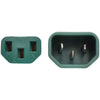 Tripp Lite 6ft Computer Power Extension Cord 10A 18 AWG C14 to C13 Green 6'