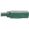 Tripp Lite 6ft Computer Power Extension Cord 10A 18 AWG C14 to C13 Green 6'