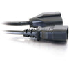 C2G 2ft 16 AWG Monitor Power Adapter Cord (IEC320C14 to NEMA 5-15R)