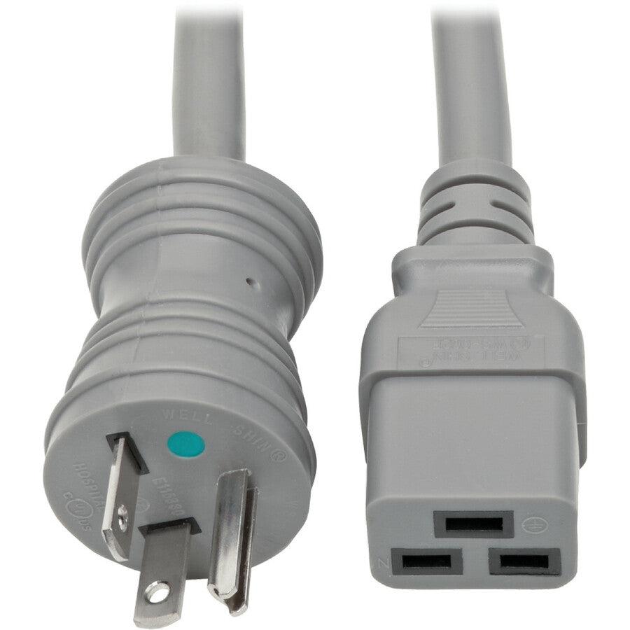 Tripp Lite Hospital Medical Power Cord 20A 12AWG 5-20P to C19 125V 6ft 6'