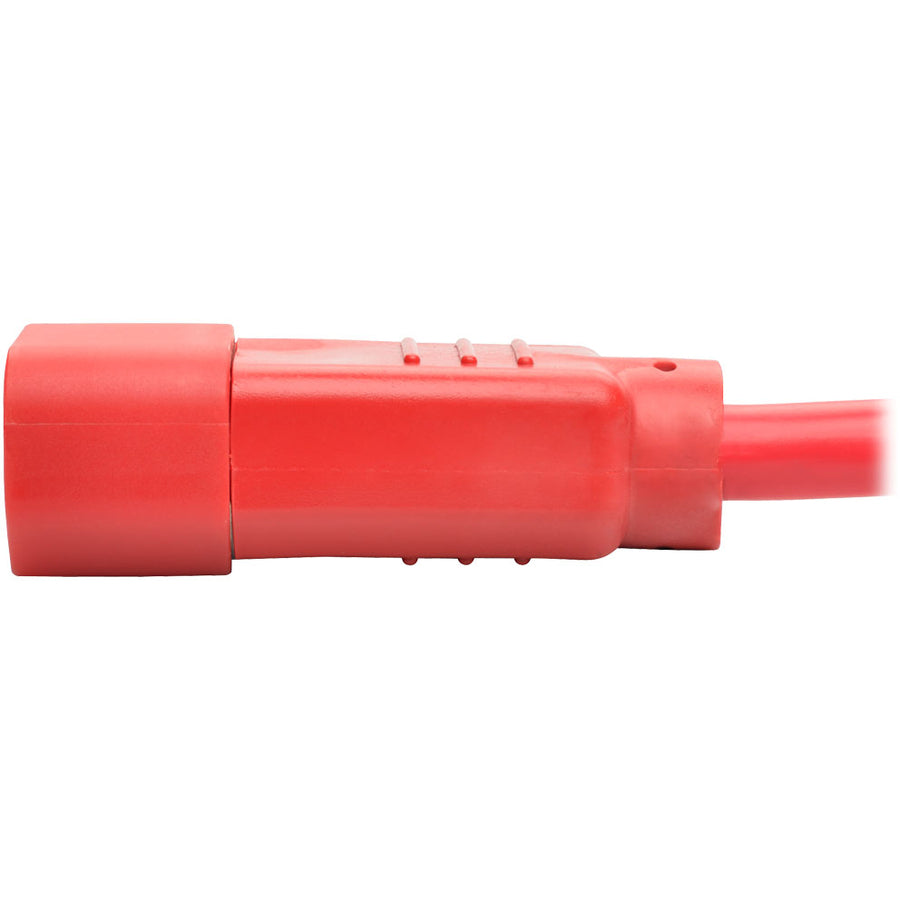 Tripp Lite 2ft Heavy Duty Power Extension Cord 15A 14 AWG C14 C15 Red 2'