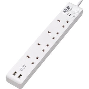 Tripp Lite Protect It! PS4B18USBW 4-Outlets Power Strip