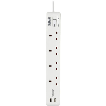 Tripp Lite Protect It! PS4B18USBW 4-Outlets Power Strip