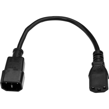 StarTech.com 1 ft Standard Computer Power Cord Extension - C14 to C13