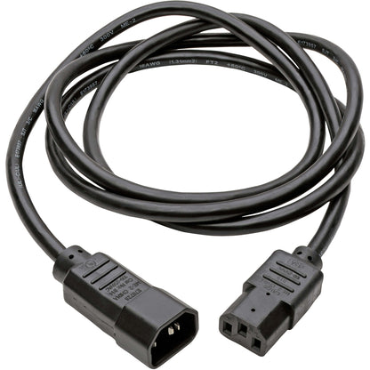 Tripp Lite 8ft Computer Power Cord Extension Cable C14 to C13 10A 18AWG 8'