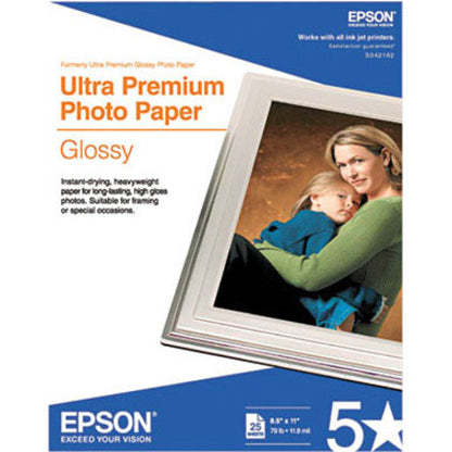 Epson Ultra Premium Inkjet Photo Paper - Bright White
