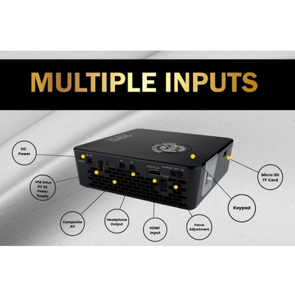 AAXA Technologies HP-P6X-01 DLP Projector - 16:9 - Black, Gray