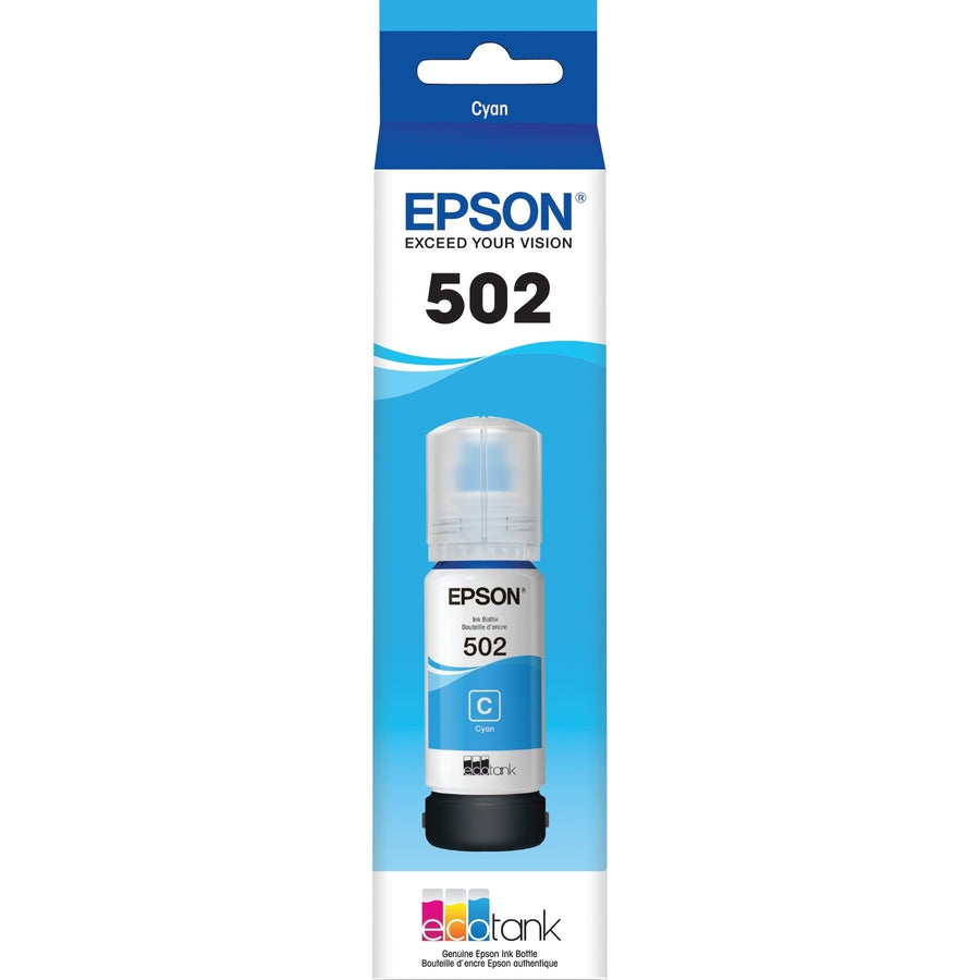 Epson T502, Cyan Ink Bottle