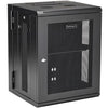 StarTech.com 15U 19" Wall Mount Network Cabinet - 16" Deep Hinged Locking Flexible IT Data Equipment Rack Vented Switch Enclosure w/Shelf