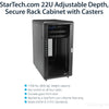 StarTech.com 22U 36in Knock-Down Server Rack Cabinet with Caster