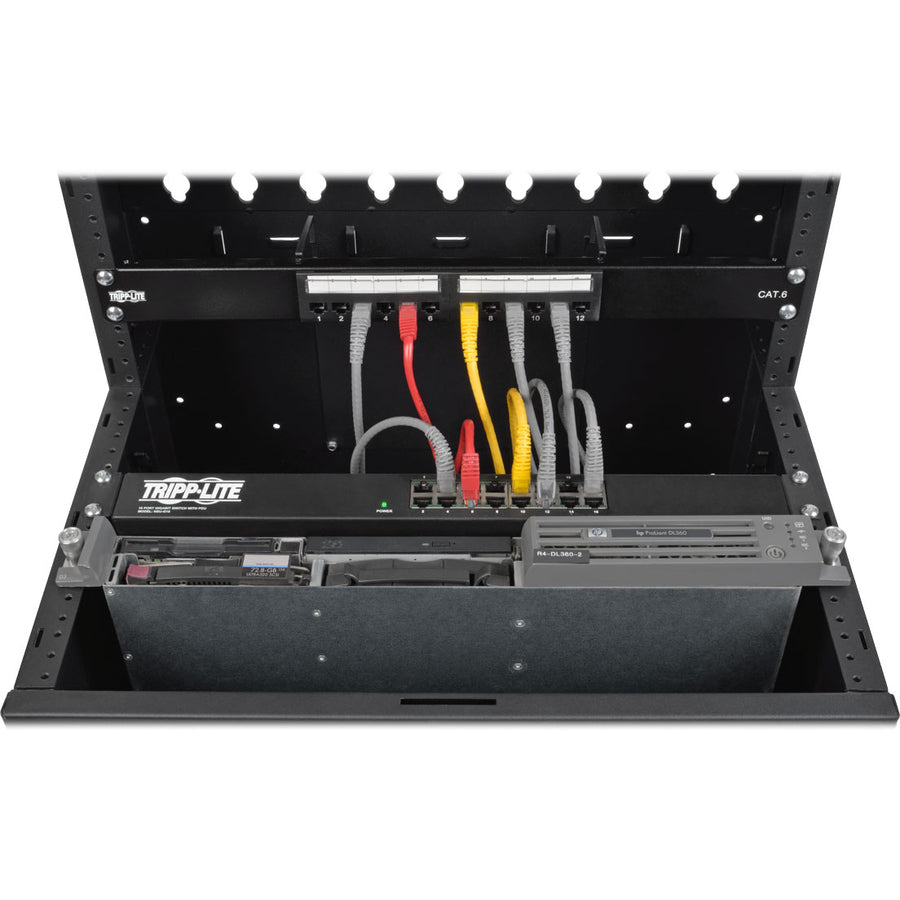 Tripp Lite 12U Wallmount Low Profile Vertical Rack Enclosure Server Cabinet