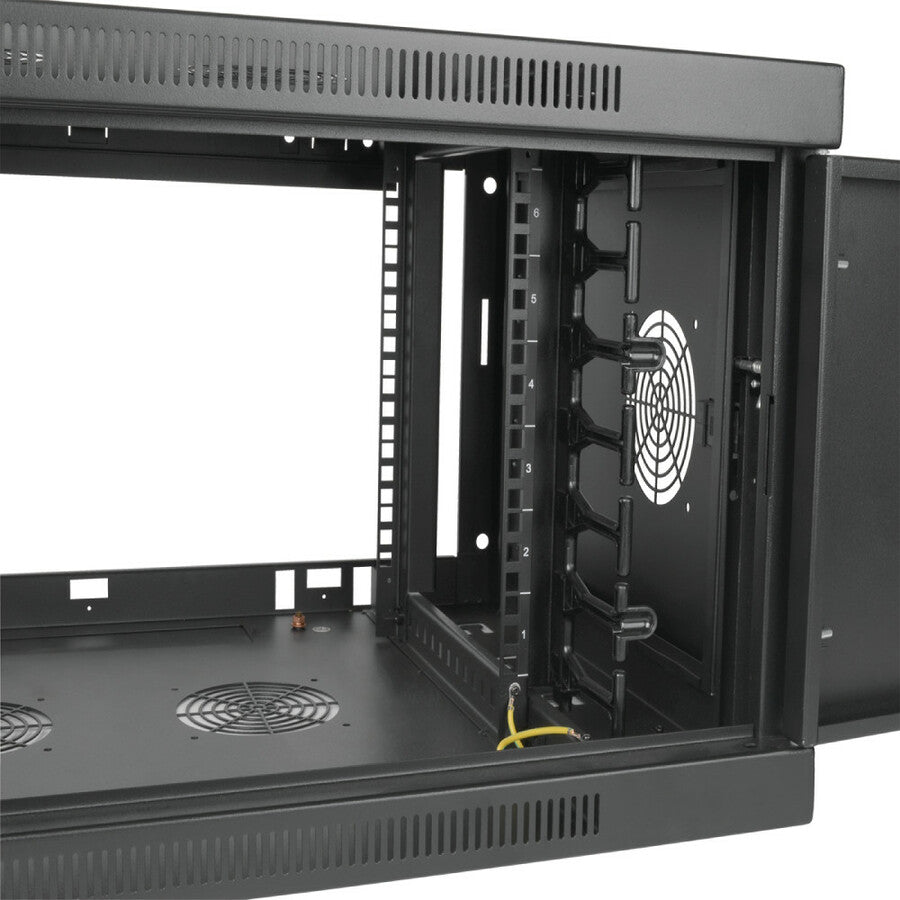 Tripp Lite 6U Wallmount Rack Enclosure Wide Cable Management Acrylic Window