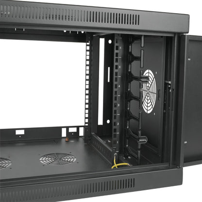 Tripp Lite 6U Wallmount Rack Enclosure Wide Cable Management Acrylic Window