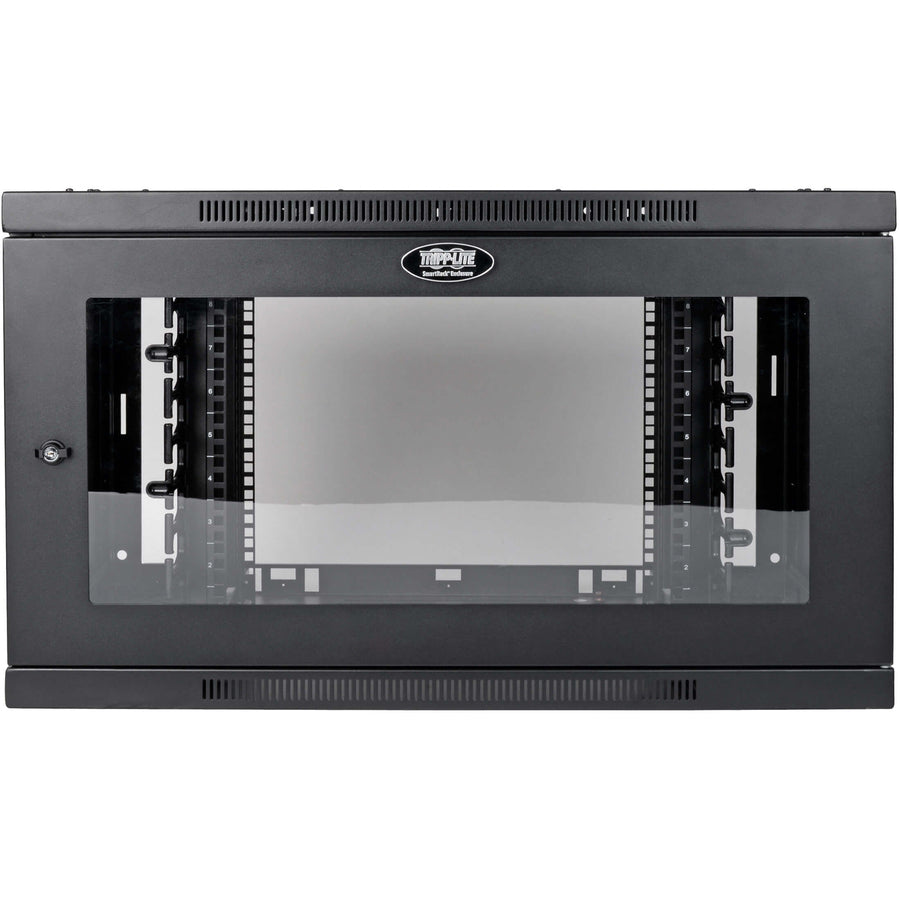 Tripp Lite 9U Wallmount Rack Enclosure Wide Cable Management Acrylic Window