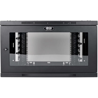 Tripp Lite 9U Wallmount Rack Enclosure Wide Cable Management Acrylic Window