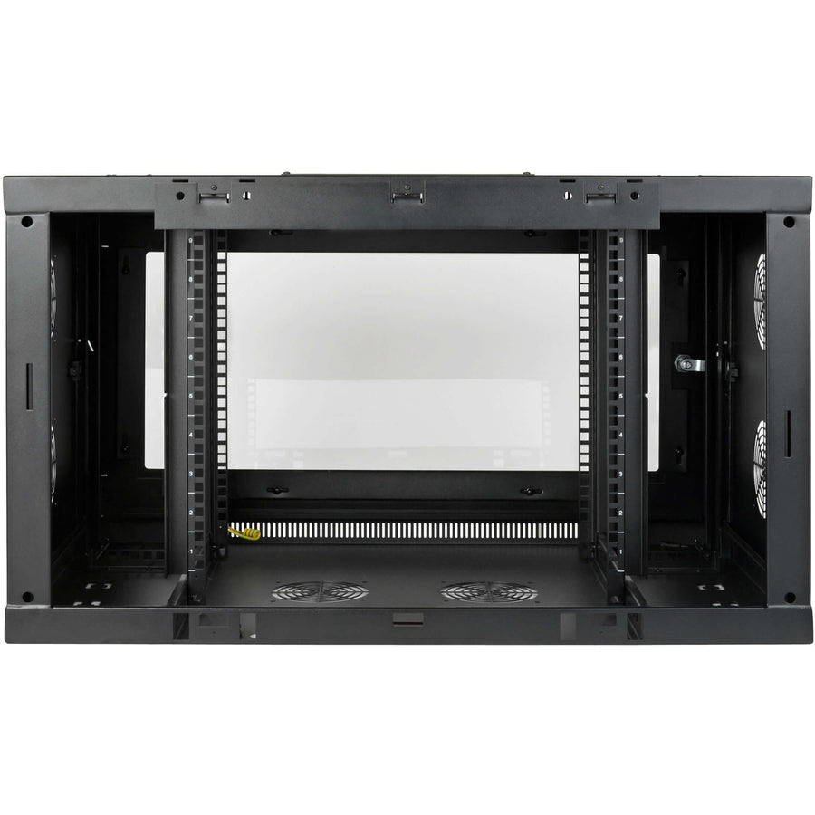 Tripp Lite 9U Wallmount Rack Enclosure Wide Cable Management Acrylic Window