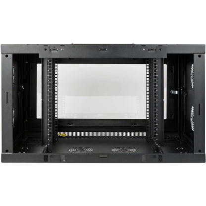Tripp Lite 9U Wallmount Rack Enclosure Wide Cable Management Acrylic Window