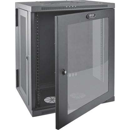 Tripp Lite 15U Wall Mount Rack Enclosure Server Cabinet w Hinged Acrylic Window