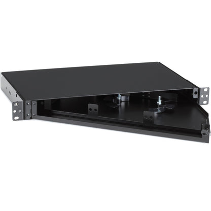 Black Box Rackmount Fiber Shelf, 1U, 3-Adapter Panel