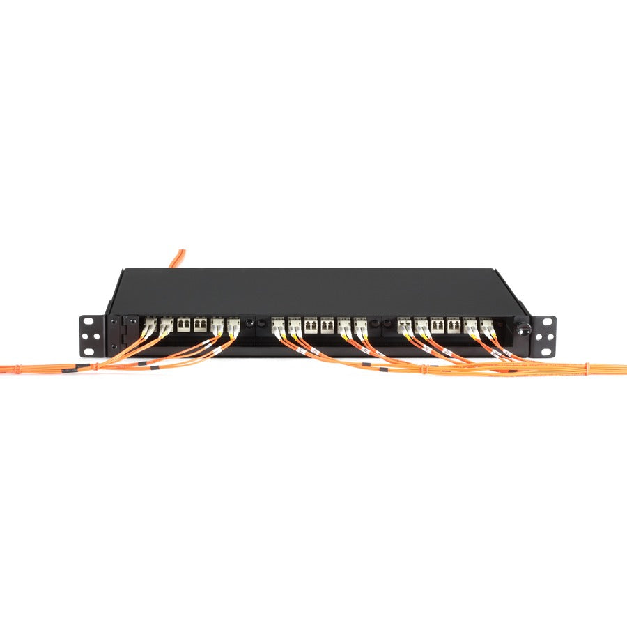 Black Box Rackmount Fiber Shelf, 1U, 3-Adapter Panel