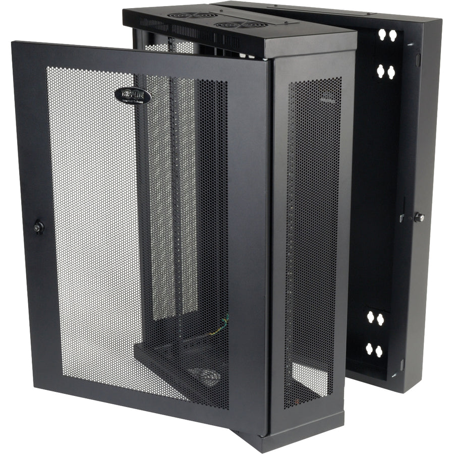 Tripp Lite 18U Wall Mount Rack Enclosure Server Cabinet Hinged Wallmount 13" Depth
